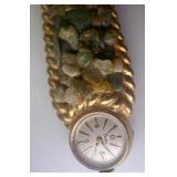 Antique Desk Set with Seth Thomas Clock, Caravelle Watch, Inkwell, and Letter Opener