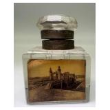 Antique Desk Set with Seth Thomas Clock, Caravelle Watch, Inkwell, and Letter Opener