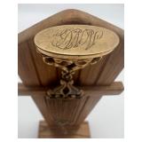 Collection of Antique Pocket Watch Chains, Stands, Glass Dome, and Winding Keys