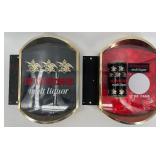 Pair of Vintage Budweiser Malt Liquor Wall Signs with Display Can