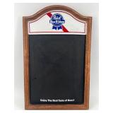 Vintage Pabst Blue Ribbon Chalkboard and Olympia Beer Mirror Wall Decor