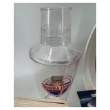 Barware Lot with Budweiser Tray, Coasters, Bottle Openers, Book, and Playing Cards