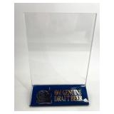Box of OM Genuine Draft Beer Tabletop Display Holders