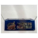 Box of OM Genuine Draft Beer Tabletop Display Holders