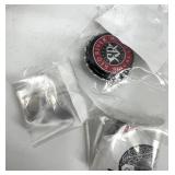 Collection of Warsteiner Beer Buttons and Promotional Bottle Caps