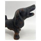 Vintage Cast Iron Dachshund Dog Shaped Boot Scraper