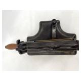 Vintage Cast Iron Pleating Press with Brass Rollers