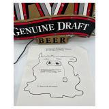 Old Milwaukee Genuine Draft LED Light Display