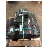 16 Boxes of  MSI Glassel Nero Hexagon Matte Porcelain Tile 9 in. x 10 in., Floor and Wall (6.89 sq. ft./Case) Customer Returns See Pictures