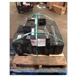 16 Boxes of  MSI Glassel Nero Hexagon Matte Porcelain Tile 9 in. x 10 in., Floor and Wall (6.89 sq. ft./Case) Customer Returns See Pictures