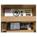 FUFU&GAGA 32.8-in Outdoor Black Blades Ceiling Fan With Light - Remote Included ( 5 -Blade ) Customer Returns See Pictures