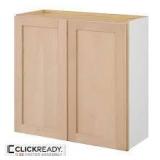 Hampton Bay 30 in. W x 12 in. D x 30 in. H Ready to Assemble Wall Kitchen Cabinet in Unfinished with CLICKREADY Technology  Customer Returns See Pictures