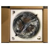 FANNEHONNE 18 in. Black Farmhouse Ceiling Fan with Light Cage Enclosed Ceiling Fan with Remote Modern Bedroom Ceiling Light w/ Fan Customer Returns See Pictures