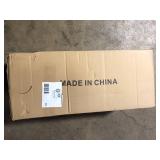 Rennnsan Mattheo 23.23 in. W 3-Light Matte Black with Brushed Gold Half-Cut Dome Metal Vanity Light  Customer Returns See Pictures