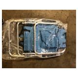 Karl home 38.2 in. Blue Aluminum And 600D Polyester Fabric Adjustable Beach Chair Customer Returns See Pictures