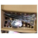 Home Decorators Collection Tager 52 in. Smart Indoor/Outdoor Matte Black with Whiskey Barrel Blades Ceiling Fan with Remote Powered by Hubspace Cushions Customer Returns See Pictures