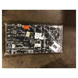 Beverly Rug Lightweight Geometric Black/White 6 ft. x 9 ft. Reversible Plastic Indoor/Outdoor Area Rug Customer Returns See Pictures