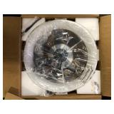 ANTOINE 20 in. LED Indoor White Bladeless App Control Low Profile Ceiling Fan with Light Semi Flush Mount Bedroom Lighting  Customer Returns See Pictures