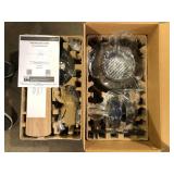 Hampton Bay Colton 52 in. Indoor Flat Bronze Low Profile Ceiling Fan with Light Kit and Bright White LED Bulbs Included  Customer Returns See Pictures