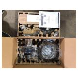 Hampton Bay Colton 52 in. Indoor Flat Bronze Low Profile Ceiling Fan with Light Kit and Bright White LED Bulbs Included  Customer Returns See Pictures