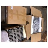 Opohoro Komodo Black 5-Piece Metal Outdoor Dining Set with Square Table, Gray Wicker Backrests, and Beige Cushions Customer Returns See Pictures