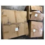 Opohoro Komodo Black 5-Piece Metal Outdoor Dining Set with Square Table, Gray Wicker Backrests, and Beige Cushions Customer Returns See Pictures