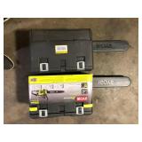 Lot of RYOBI 18 in. 38cc 2-Cycle Gas Chainsaw with Heavy-Duty Case Customer Returns See Pictures