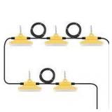 VEVOR 50 ft. Construction String Lights 75W 7500LM 5PCs String Work Light 5000-5500K with Hanging Hooks for Construction Site  Customer Returns See Pictures