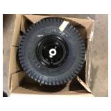 Cub Cadet Original Equipment 15 in. Rider Front Wheel Assembly with Light Black Rim OEM# 634Z5149A  Customer Returns See Pictures