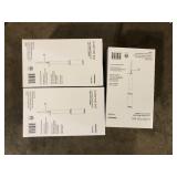 Lot of Hampton Bay 100 Lumen Low Voltage Black Integrated LED Outdoor Bollard Light  Customer Returns See Pictures