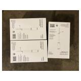 Lot of Hampton Bay 100 Lumen Low Voltage Black Integrated LED Outdoor Bollard Light  Customer Returns See Pictures