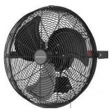 Hampton Bay 18 in. 3-Speed High Velocity Black Wall Mount Fan with 3 Blades Customer Returns See Pictures
