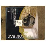 Hampton Bay 18 in. 3-Speed High Velocity Black Wall Mount Fan with 3 Blades Customer Returns See Pictures