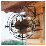FANNEHONNE 18 in. Black Farmhouse Ceiling Fan with Light Cage Enclosed Ceiling Fan with Remote Modern Bedroom Ceiling Light w/ Fan  Customer Returns See Pictures