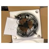 FANNEHONNE 18 in. Black Farmhouse Ceiling Fan with Light Cage Enclosed Ceiling Fan with Remote Modern Bedroom Ceiling Light w/ Fan  Customer Returns See Pictures