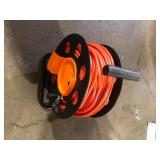 SVOPES Extension Cord Reel, 100 ft., 12 Gauge/3-Conductor, Max 15 Amps, 12 Amp, Retractable, Extension Cord Reel with 4 Outlets   Customer Returns See Pictures