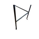 Wrought Iron and Glass Square Side Table