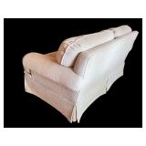 Beige Upholstered Loveseat