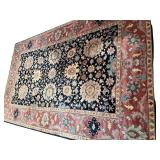 Large Oriental Style Rug with Floral Medallion Pattern