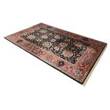 Large Oriental Style Rug with Floral Medallion Pattern