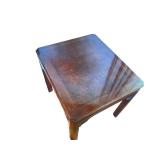 Wooden Square Accent Table with Decorative Inlay