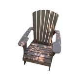 Set of 2 Adirondack Patio Chairs with Matching Side Table