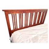 Carved Queen Size Headboard & Frame
