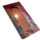 Set of 4 Decorative Mirrors with Vibrant Artistic Frames