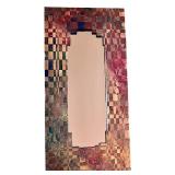 Set of 4 Decorative Mirrors with Vibrant Artistic Frames