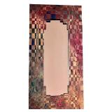 Set of 4 Decorative Mirrors with Vibrant Artistic Frames