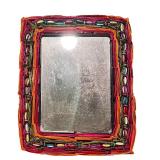 Set of 4 Decorative Mirrors with Vibrant Artistic Frames