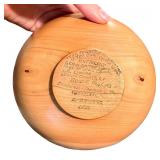 Lot of Vintage Decorative Items: Wood Bowl, Burma-Shave Sign, John Deere Tractor Model