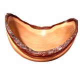 Lot of Vintage Decorative Items: Wood Bowl, Burma-Shave Sign, John Deere Tractor Model