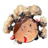 Collection of 3 Ceramic and Wood Decorative Sculptures